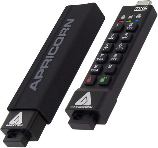 Apricorn 128GB Aegis Secure Key 3 NXC 256-Bit Hardware-Encrypted USB 3.2 Type C - Image 2