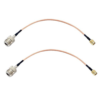 THAODE 2Pcs 9.84 Inch SMA to N Female Coaxial Cables, 50Ohms Type N Connector by Unknown