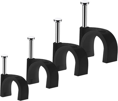 Cable Clips, 4mm 6mm 8mm 10mm, Wire Wall Clips by Abnii