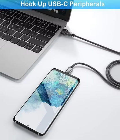 USB C to USB Adaptor 5 Pack, USB to USB C Adapter, Type C Male to A Female - Image 3