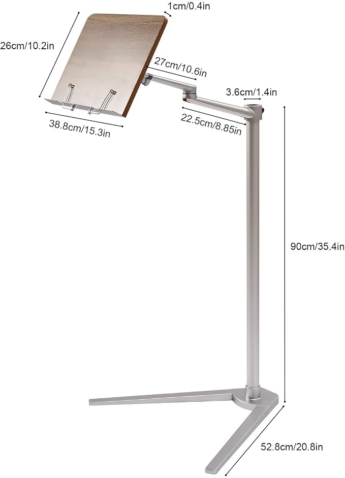 Book Stand for Reading, Floor Stand/Holder for Laptop, Compatible - Image 5