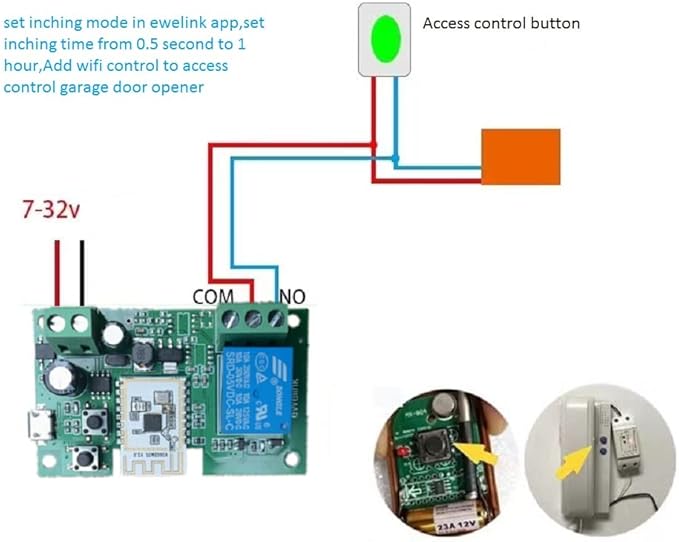 WiFi Smart Switch Relay Module for Home Automation, Add WIFI to access control - Image 5