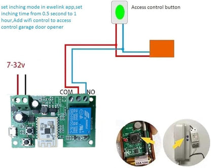 WiFi Smart Switch Relay Module for Home Automation, Add WIFI to access control - Image 5