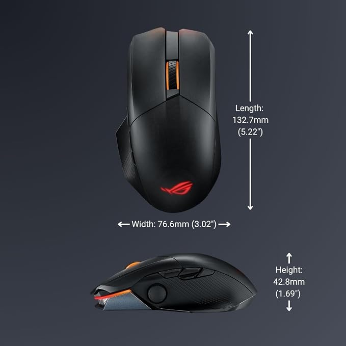 ASUS ROG Chakram X Origin Gaming Mouse, Tri-Mode connectivity, 36000 DPI Sensor - Image 8