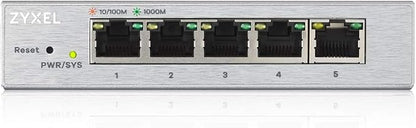 Zyxel 5-Port Network Switch | Web Managed Gigabit Ethernet Splitter| 5X GbE by ZYXELNETWORKS