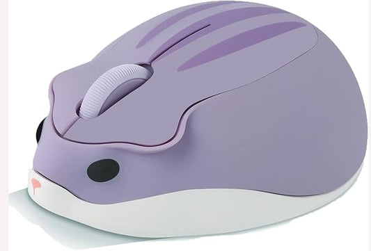 Wireless Mouse Cute Hamster Shape Less Noice Portable Mobile Optical 1200DPI by SHARESUNSHINE