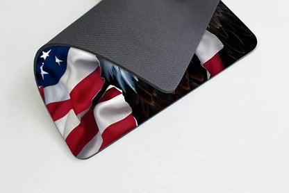 American Eagle Flag Mouse pad Customized Mousepad Non-Slip Rubber Base Mouse - Image 3