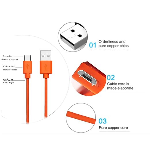 Replacement Fast Charging Charger Cable Power Cord Wire Compatible - Image 2