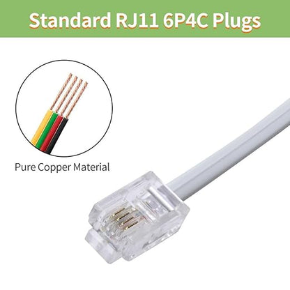 Telephone Cable 2 Way Splitter RJ11 6P4C Phone Line Cord Adapter - Image 4