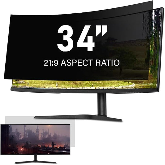 34 Inch Computer Privacy Screen Filter by WELINCOfficeProducts