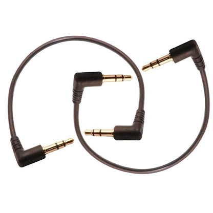 3.5mm Male to Male Audio Cable, Right Angle Auxiliary Cord, 195mm Length by ZJKJHJY