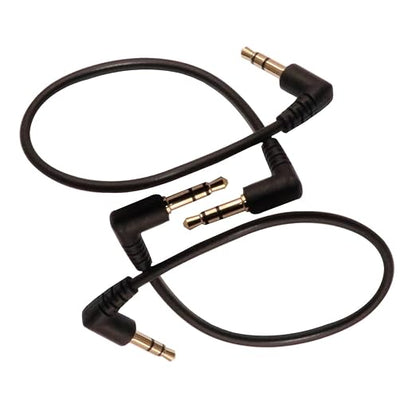 3.5mm Male to Male Audio Cable, Right Angle Auxiliary Cord, 195mm Length - Image 4