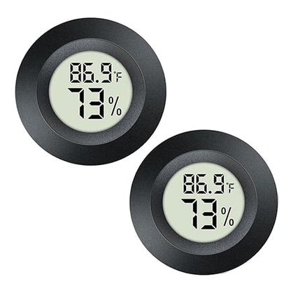 JEDEW 2 Pack Hygrometer Thermometer Digital Humidity Meter Indoor/Outdoor by JEDEW