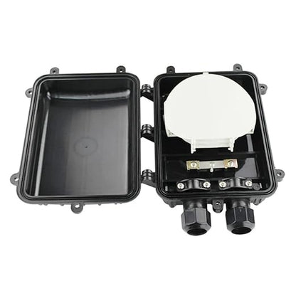 Outdoor Rated Fiber Optic Splice Enclosure | Waterproof | Black Stainless Steel - Image 2