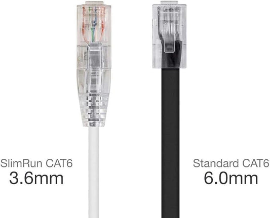 Monoprice Cat6 20ft White Component Level Patch Cable UTP 28AWG 550MHz Pure - Image 2