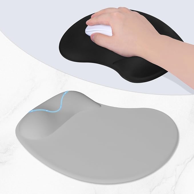 ITNRSIIET Ergonomic Mouse Pad, Cushioned Gel Wrist Rest, Non-Slip Base - Image 3