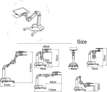 Versatile Rolling Laptop Desk - Image 7