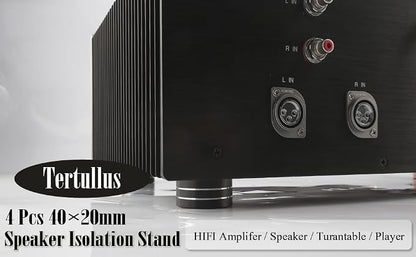 Tertullus 4 Pcs HiFi Speaker Isolation Feet 40x20mm Aluminum Speaker Spike Pad - Image 2