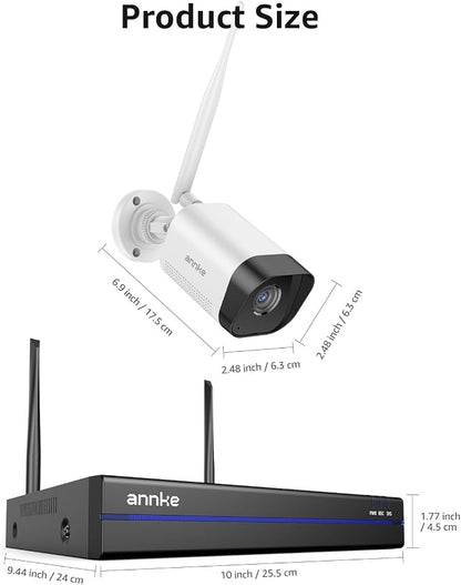 ANNKE Wireless Camera System, 16CH Expandable 4K Security NVR, 2-Way Audio - Image 8