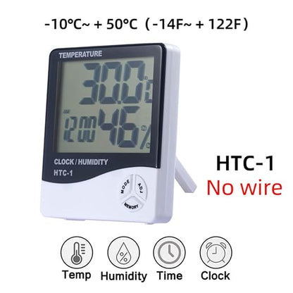 Temperature Humidity Meter, LCD Electronic Digital Outdoor/Indoor Thermometer - Image 2