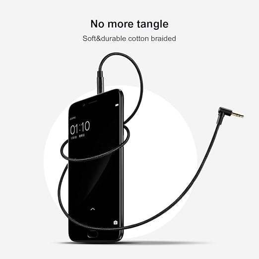CableCreation 3.5mm Audio Cable, Right Angle Male to Male Auxiliary Cable - Image 6