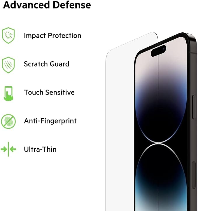 Belkin TemperedGlass iPhone 14 Pro Max Screen Protector - Image 2