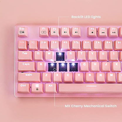 i-rocks K75M Illuminated Mechanical Keyboard, 104 Keys, PBT Keycaps, Backlit - Image 6