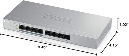 Zyxel 8-Port PoE Switch | Web Managed Gigabit Network Ethernet Splitter | 8x - Image 8