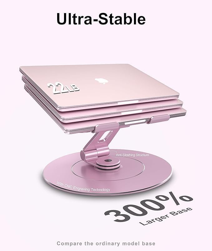Ultra-Stable Aluminumy Swivel Laptop Stand - Image 5