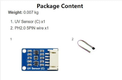 waveshare Digital LTR390-UV Ultraviolet Sensor, Direct UV Index Value Output - Image 7