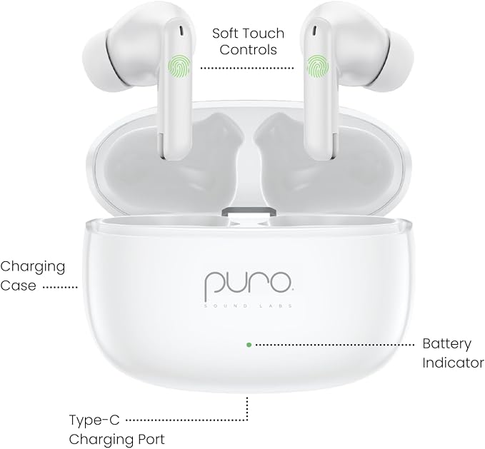 Puro Sound Labs PuroQuiet-Air Active Noise Cancelling Bluetooth Earbuds - Image 6
