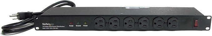StarTech.com 16 Outlet Horizontal 1U Rack Mount PDU Power Strip by StarTech