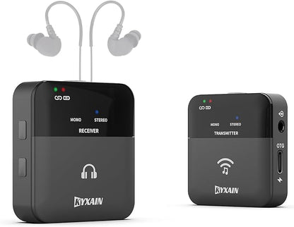 2.4GHz Wireless in Ear Monitor System, 24Bit/48K Mono Stereo Wireless IEM System by KYXAIN
