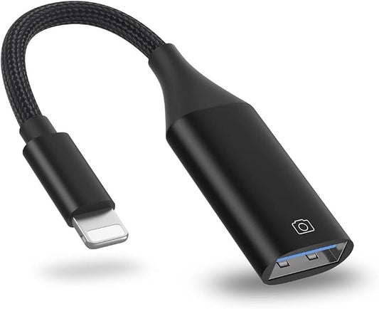 IVSHOWCO Camera Adapter for iPhone, iPad to USB OTG Cable Adapter, Supports USB by IVSHOWCO