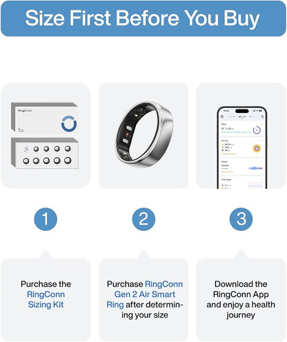 RingConn Gen 2 Air, Ultra-Thin AI Smart Ring, 10-Day Battery Life, - Image 2