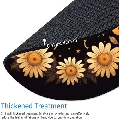 Bees Round Mouse pad Customized Mousepad Non-Slip Rubber Base Mouse Pads - Image 3