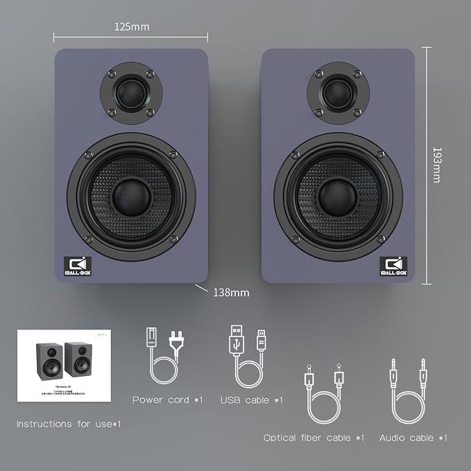60W Computer Speakers for Desktop PC, 24-Bit Optical, Silk-Dome Tweeter - Image 7