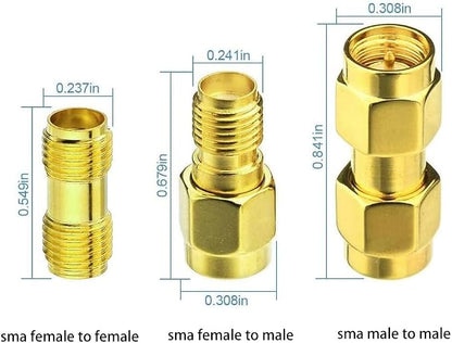 Superbat SMA Male to SMA Female Bulkhead RF Coaxial Cable RG8X Cable 15ft + - Image 4