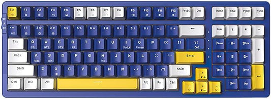 Wireless Mechanical Keyboard, Triple Mode 2.4G/USB-C/BT Gaming Keyboards 100 by Merdia