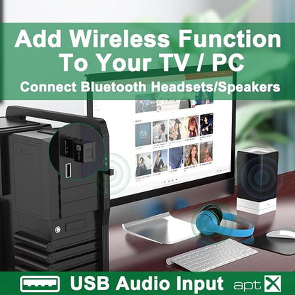 USB Optical Wireless Bluetooth Transmitter 2 in 1 Audio Transmitter Adapter Low - Image 3