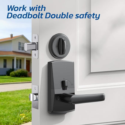 Keypad Smart Door Lock with Handle, Fingerprint Keyless Entry Digital Lock - Image 8