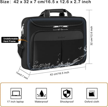 17 inch Waterproof Protective Laptop Messenger Briefcase - Image 5