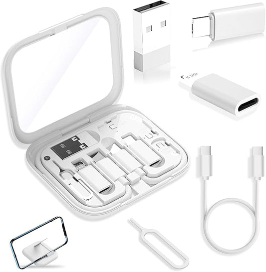USB-C to USB Adapter, USB C to Lighting Cable Box Contains Makeup Mirror/USB C by YANZIE