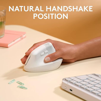 Logitech Lift for Mac Wireless Vertical Ergonomic Mouse, Quiet Clicks, Silent - Image 3