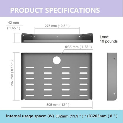 Metal Floating Wall Mounted Shelf Bracket - Image 2