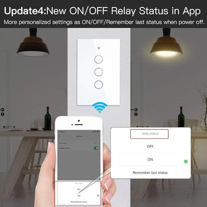 MOES ZigBee Smart Touch Wall Light Switch, Requires Tuya ZigBee Hub, No Neutral - Image 5