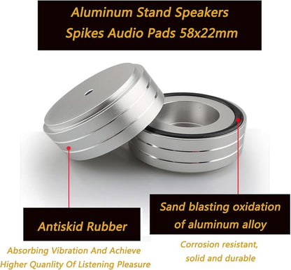 Tertullus 4 Pcs Turntable Feet Aluminum HiFi Turntable Isolation Feet Aluminum - Image 5