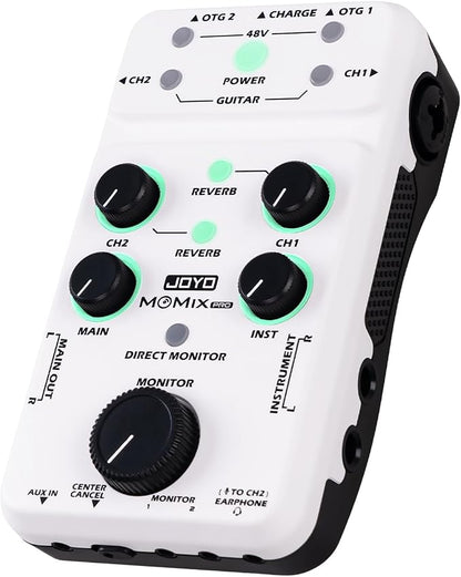 JOYO Audio Mixer USB Audio Interface Stereo XLR+48V Phantom Power Mixer by JOYOOfficial