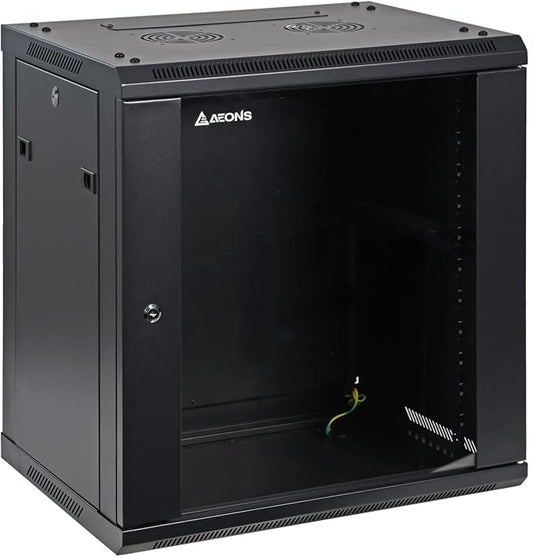 AEONS 12U Professional Wall Mount Network Server Cabinet Enclosure 19-Inch - Image 2