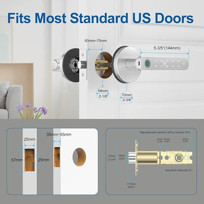BIWIBON Fingerprint Door Lock – Fingerprint Door Knob - Image 6